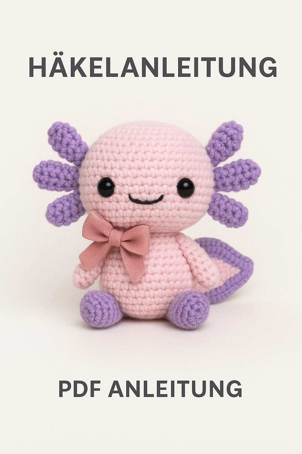 Niedlicher Axolotl – Häkelanleitung (PDF)