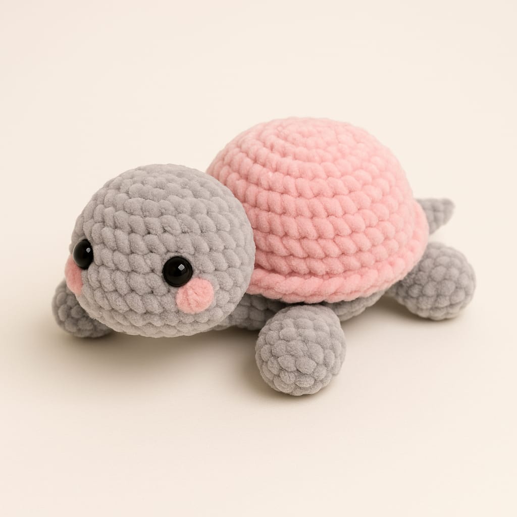 Häkelset „Niedliche Schildkröte“ – Komplettset mit Anleitung & Wolle