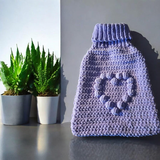 Wärmflaschenbezug gehäkelt – Handgemachte Hülle für Wärmflasche – Geschenk für Frostbeulen & Wellnessfans – Winter Must-Have