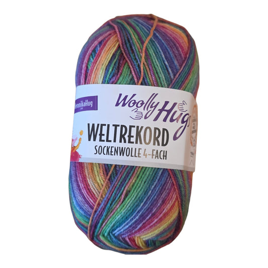 100g Woolly Hugs  Sockkenwolle "Weltrekord"