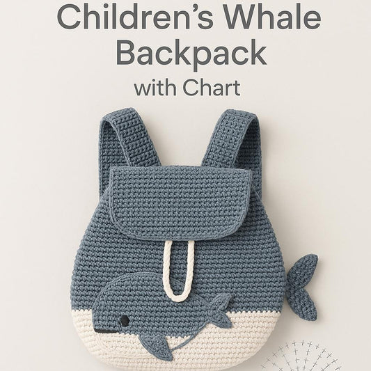 Häkelanleitung Kinderrucksack „Kleiner Wal“ – PDF-Download